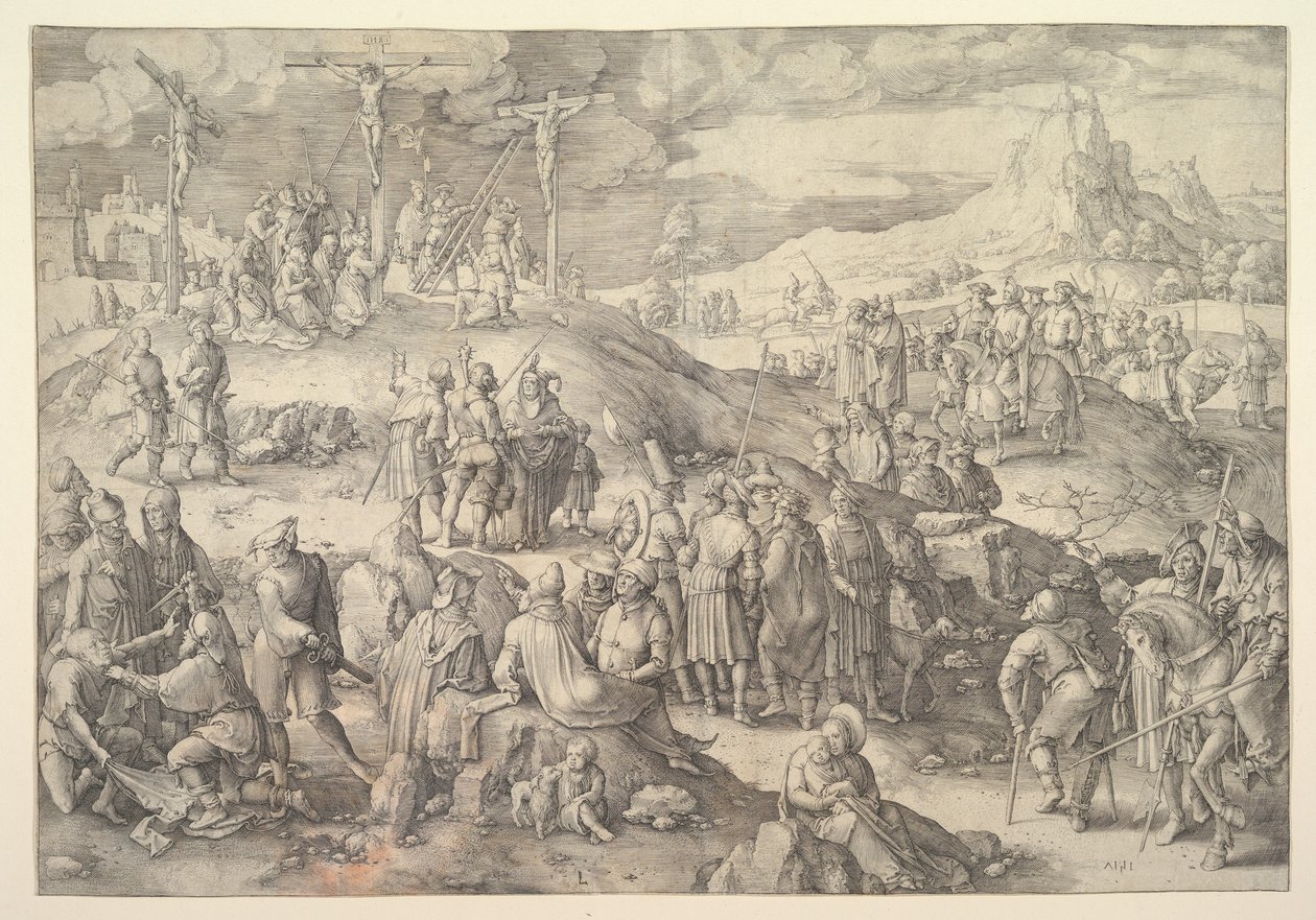 Calvary Golgotha, 1517. by Lucas van Leyden