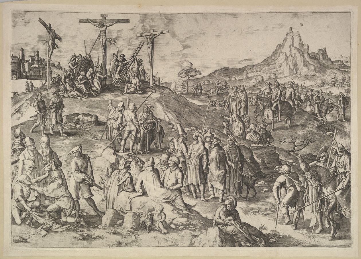Calvary Golgotha, 1517. by Lucas van Leyden