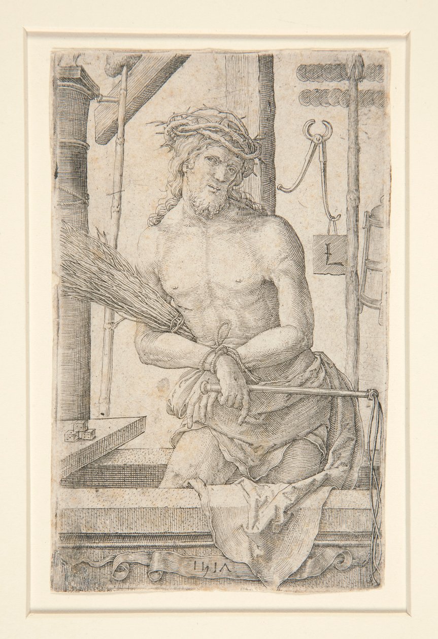 Tutkunun Aletleriyle Acıların Adamı Olarak Mesih by Lucas van Leyden