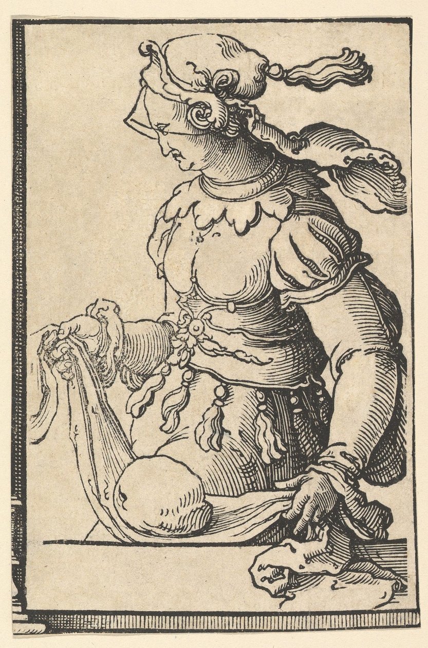 Sibyls serisinden Kümean Sibyl, yaklaşık. 1530. by Lucas van Leyden