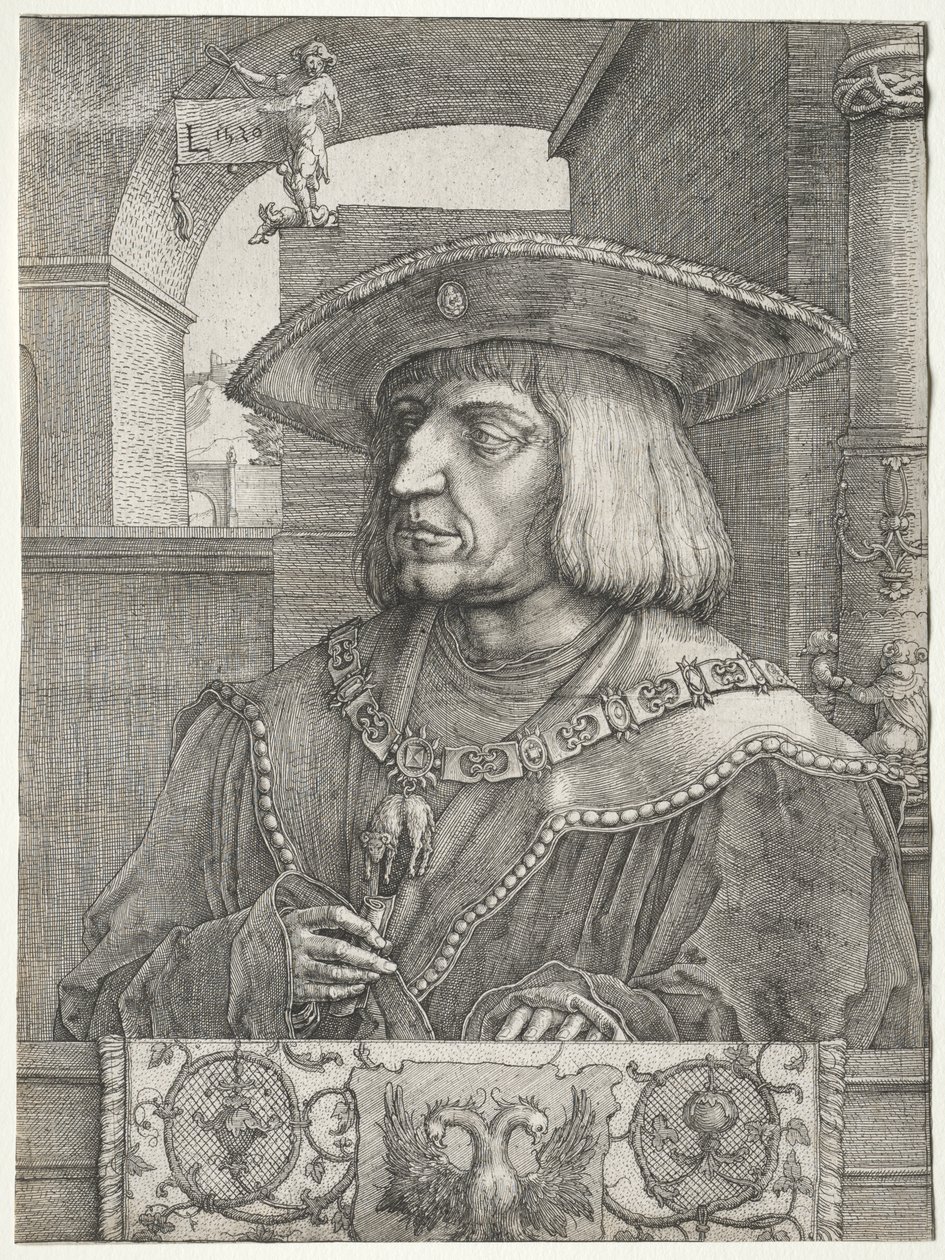 İmparator Maximilian I by Lucas van Leyden