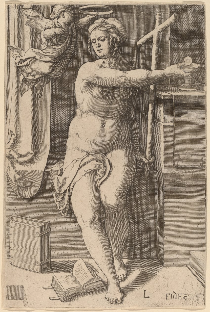 Fides (İnanç) by Lucas van Leyden