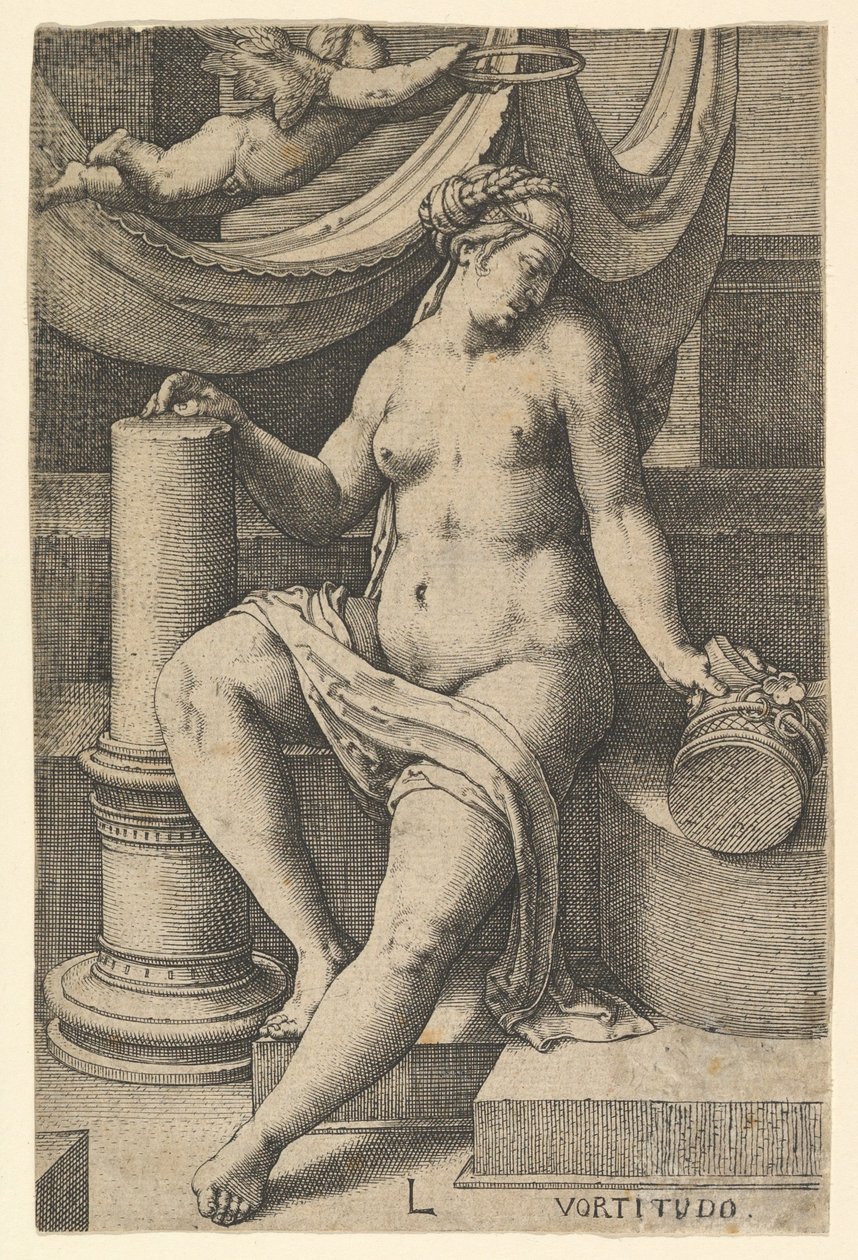 Fortitude, Yedi Erdem dizisinden, 1530. by Lucas van Leyden
