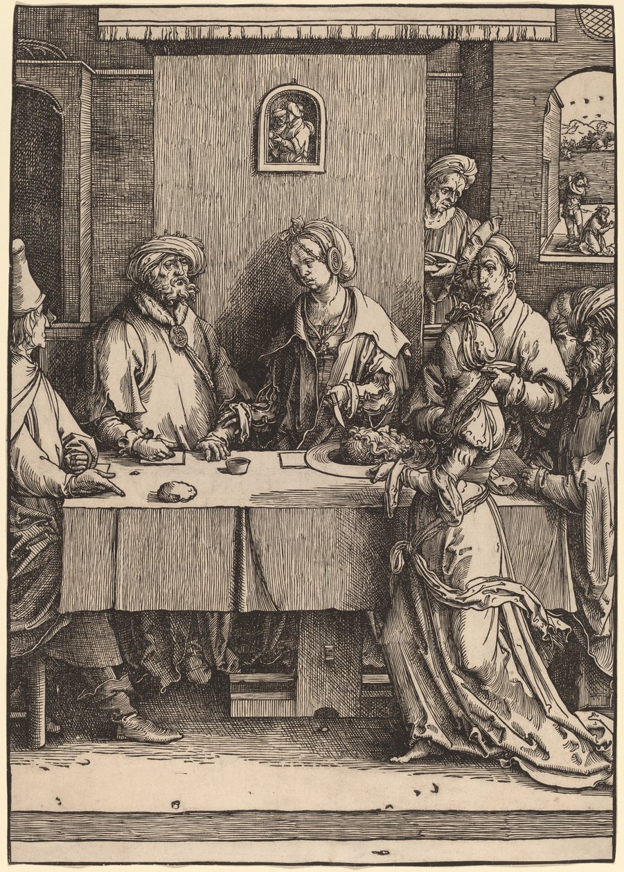 Herod ve Herodias by Lucas van Leyden
