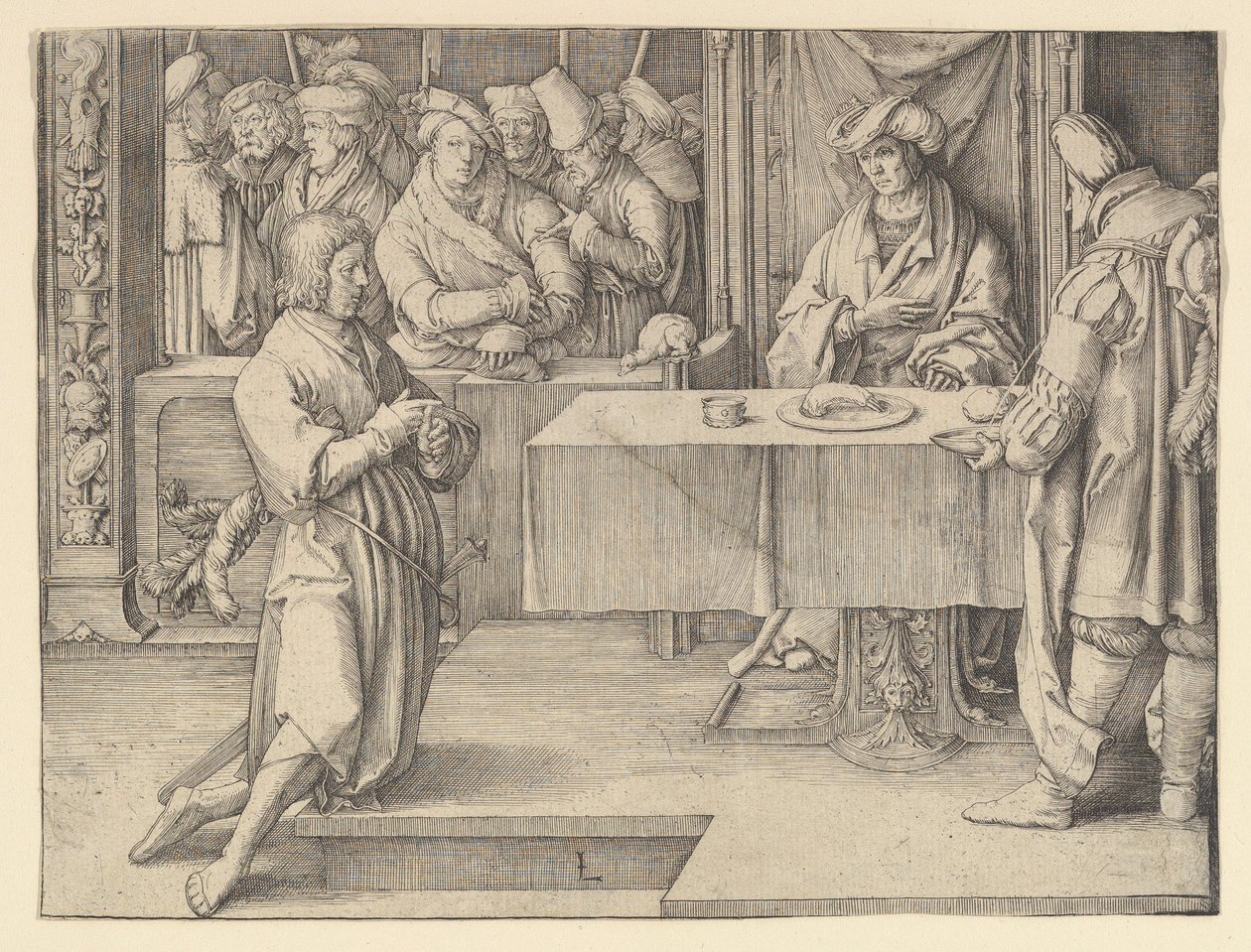 Joseph Firavunların Düşlerini Yorumluyor, 1512. by Lucas van Leyden