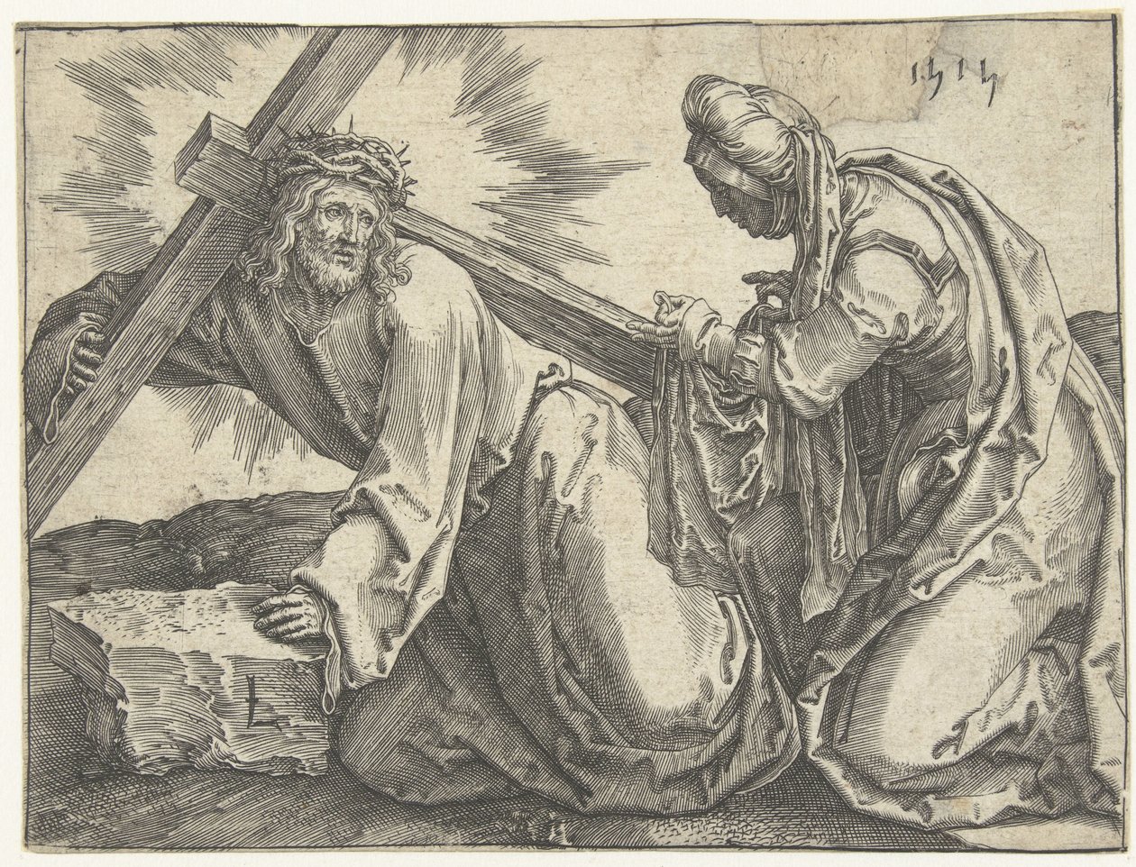 haç taşıyan by Lucas van Leyden