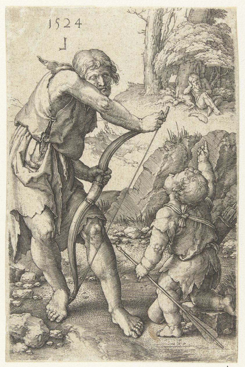Lemek ve Kabil by Lucas van Leyden