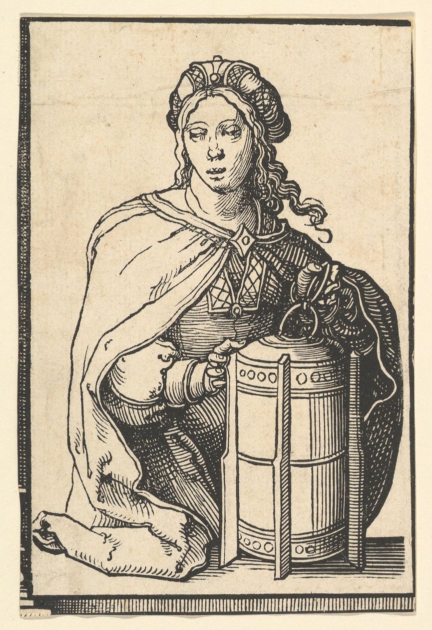 Farsça Sibyl, Sibyls serisinden, yaklaşık. 1530. by Lucas van Leyden