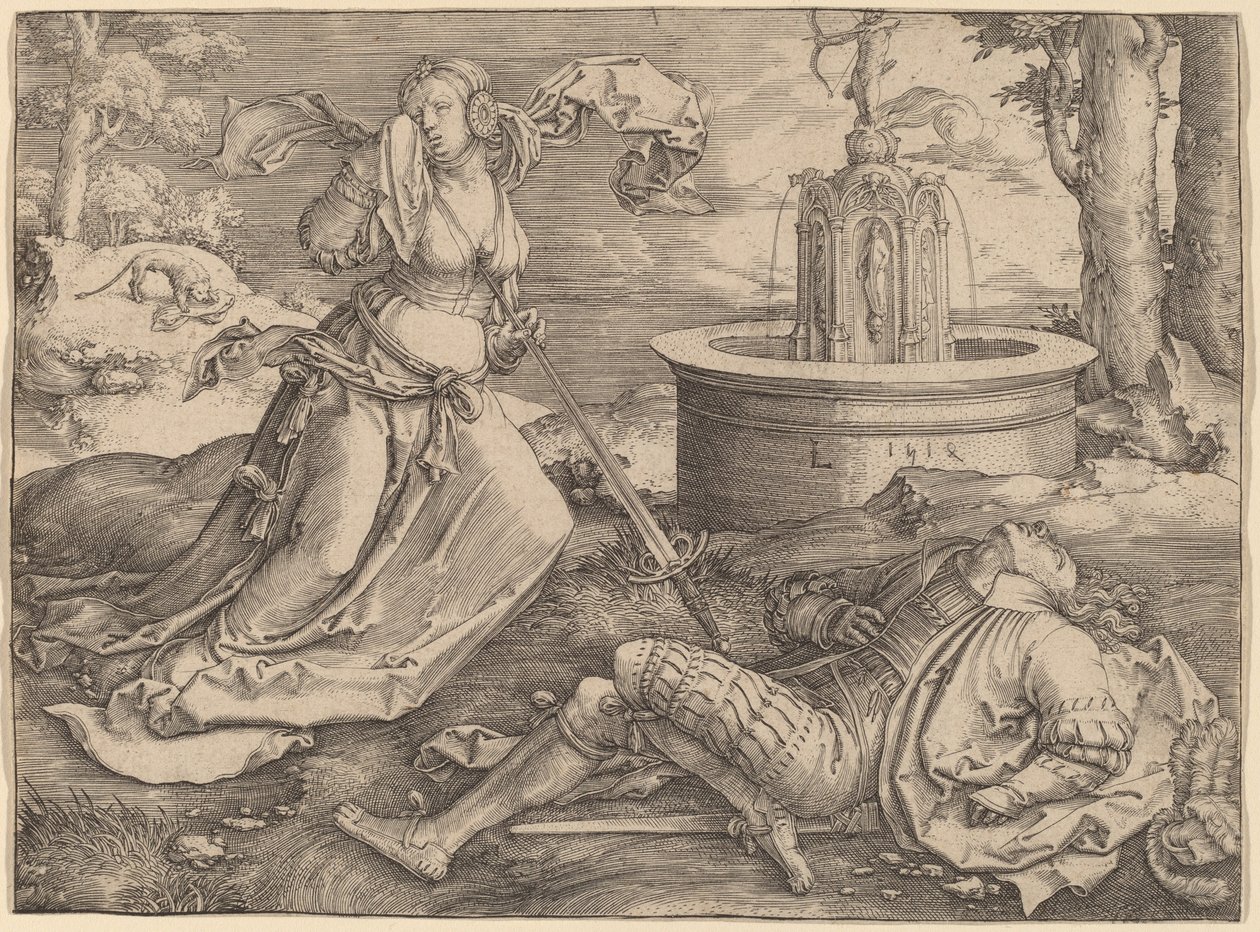 Pyramus ve Thisbe by Lucas van Leyden
