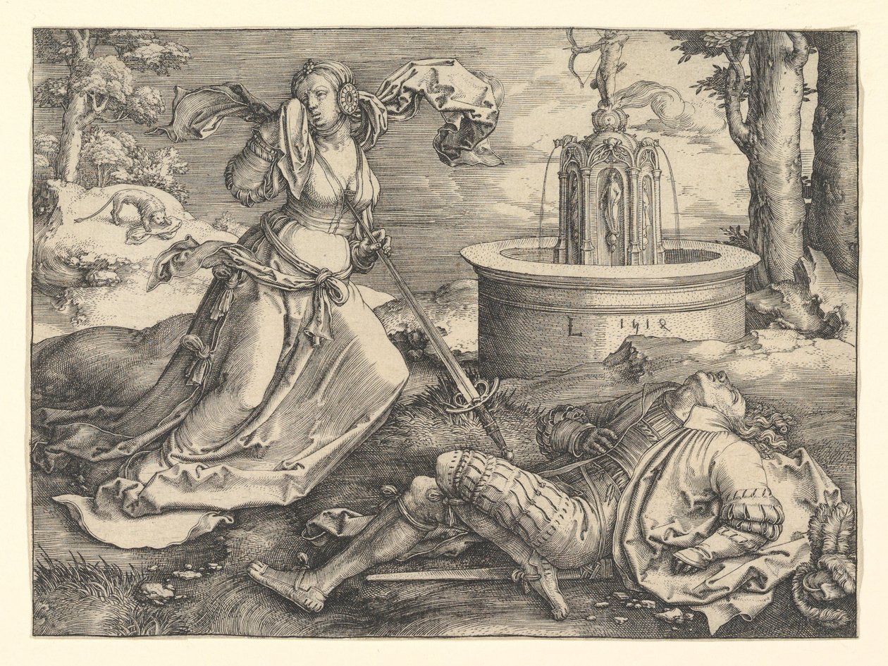 Pyramus ve Thisbe, 1514. by Lucas van Leyden