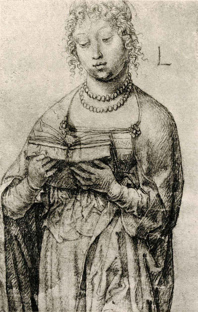 okuma kız by Lucas van Leyden