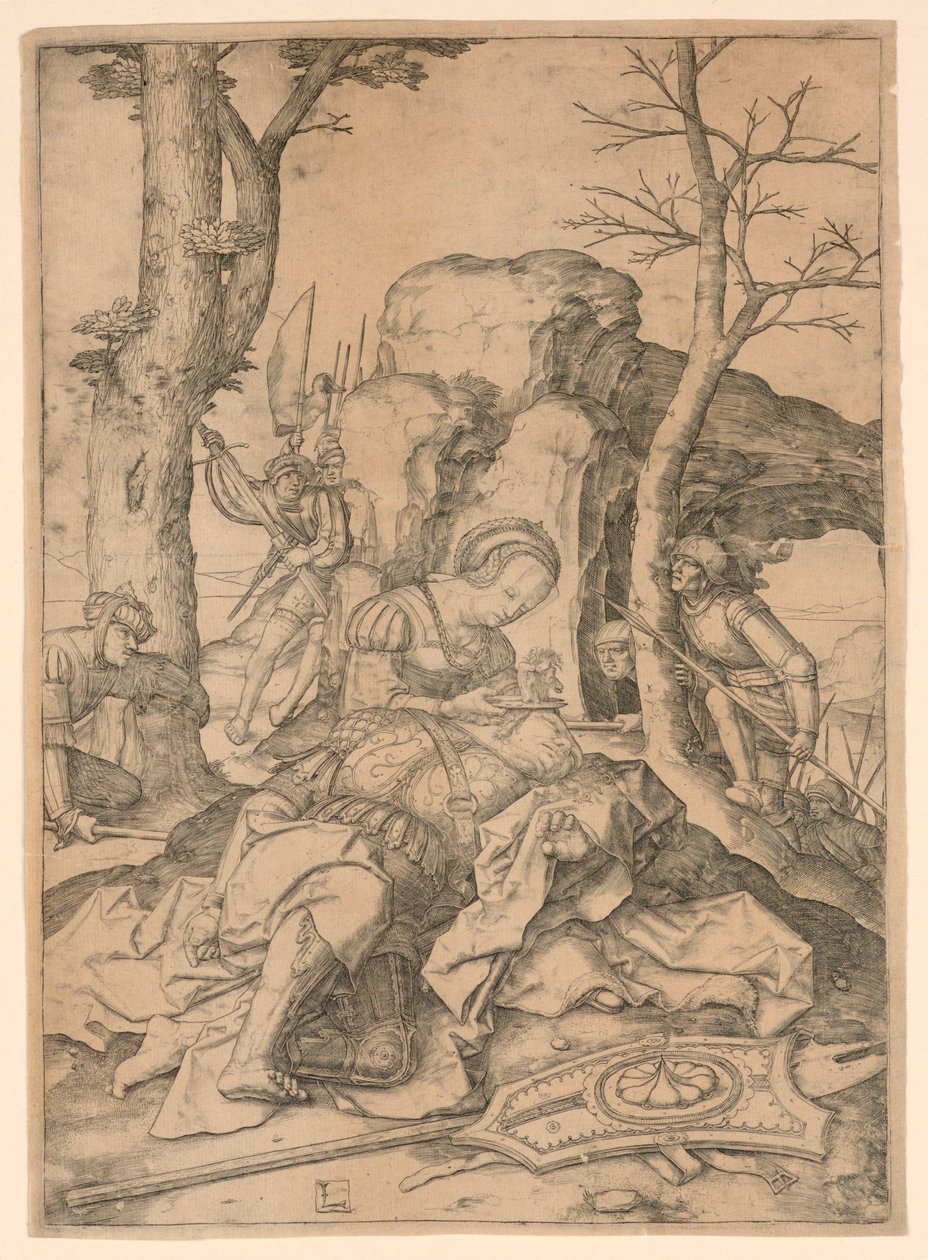 Samson ve Delilah by Lucas van Leyden