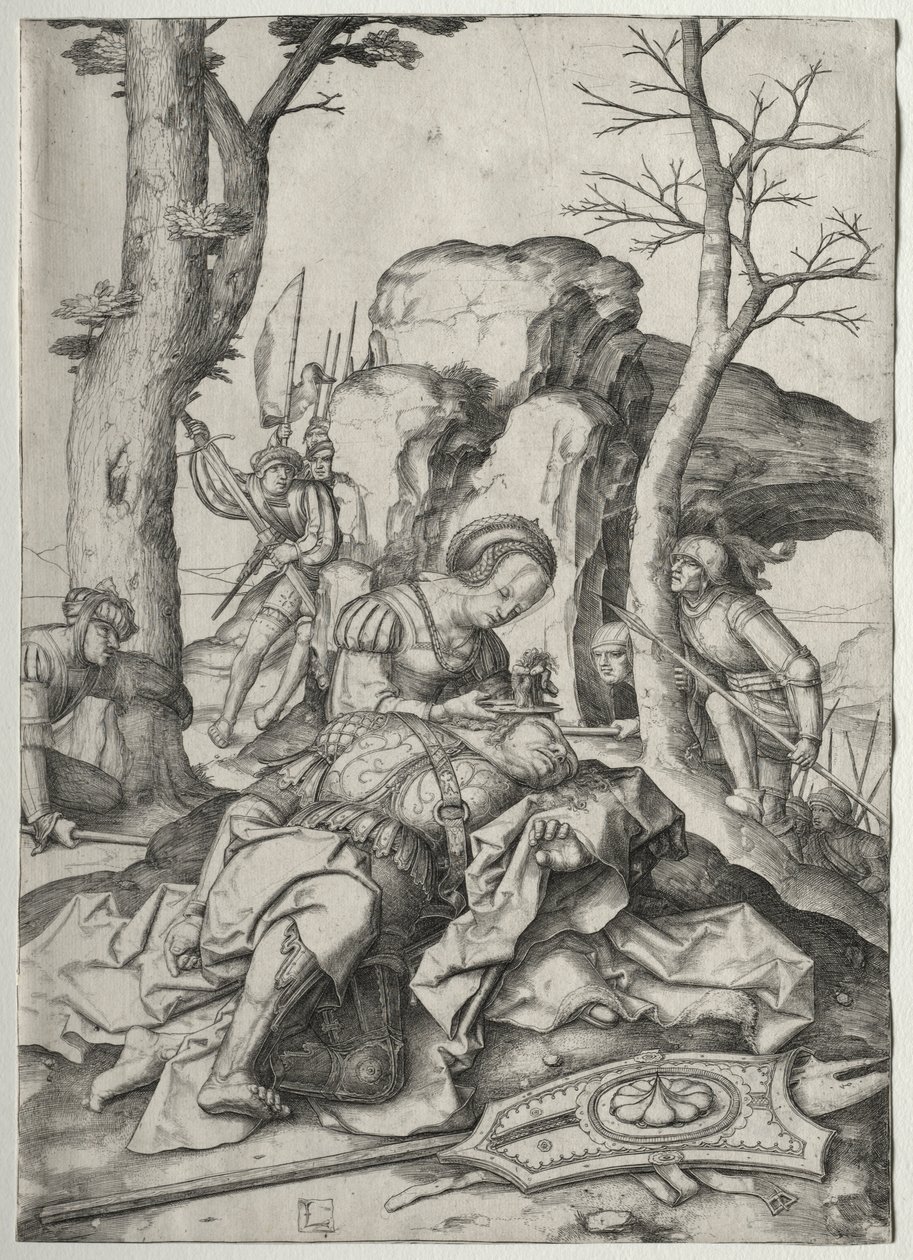 Samson ve Delilah by Lucas van Leyden