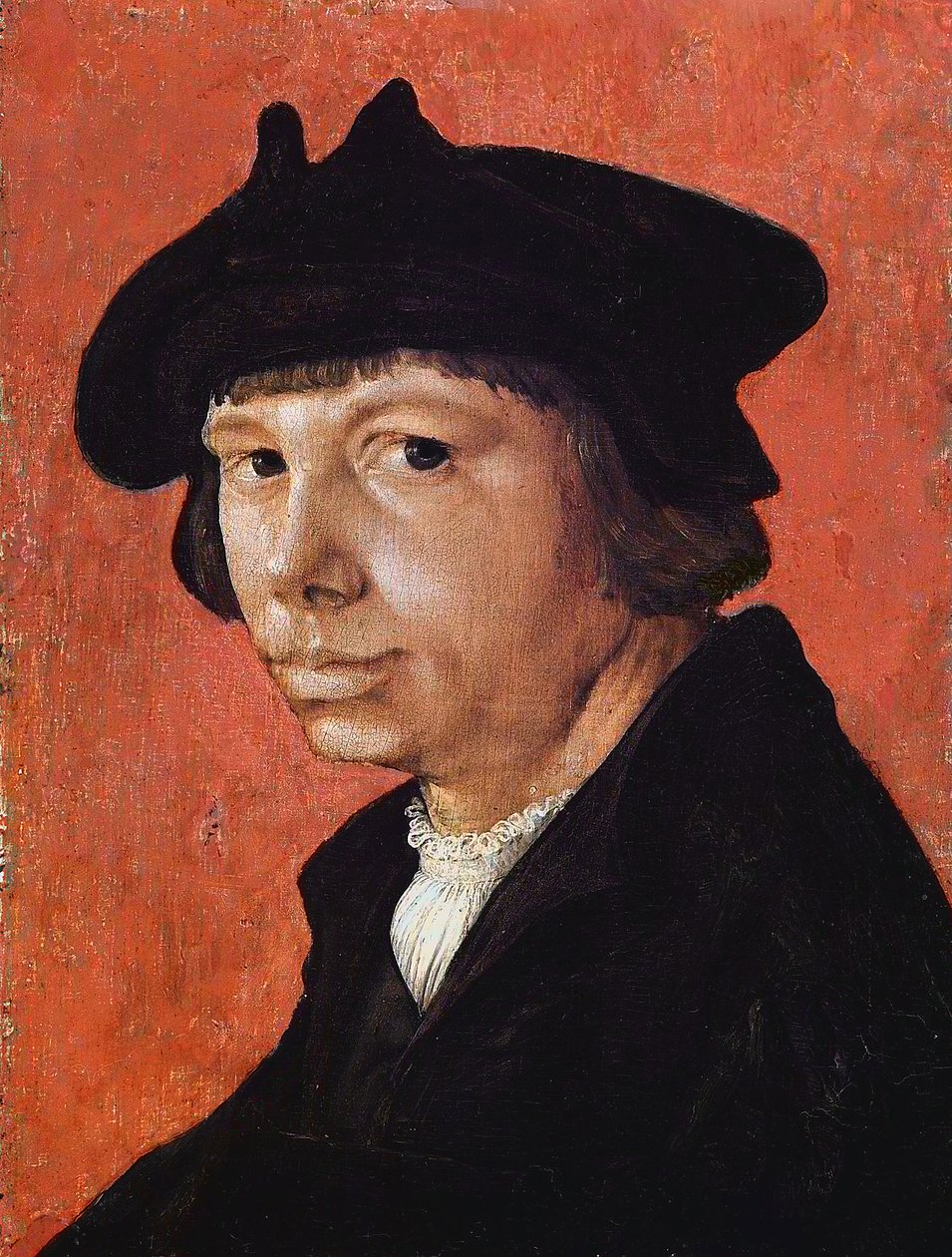 Otoportre - Peinture de Lucas van Leyden (1489/94-1533) (Lucas de Leyde, Lucas Huighensz veya Lucas Jacobsz) - 1525-1526 - Ahşap üzerine yağlı boya - 28,9x21.4 cm - Herzog Anton Ulrich Müzesi, Braunschweig by Lucas van Leyden