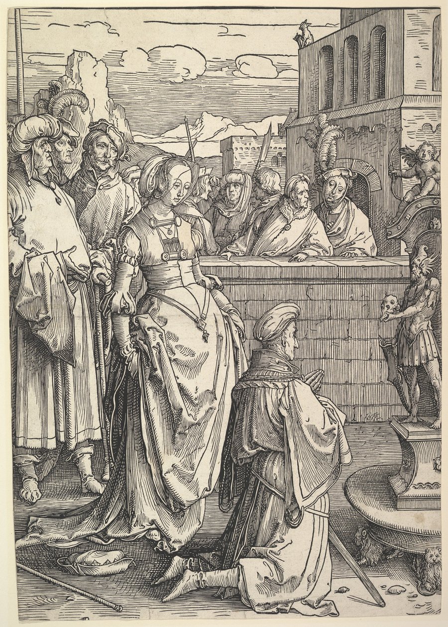 Bir Puta Tapan Süleyman, yak. 1514. by Lucas van Leyden