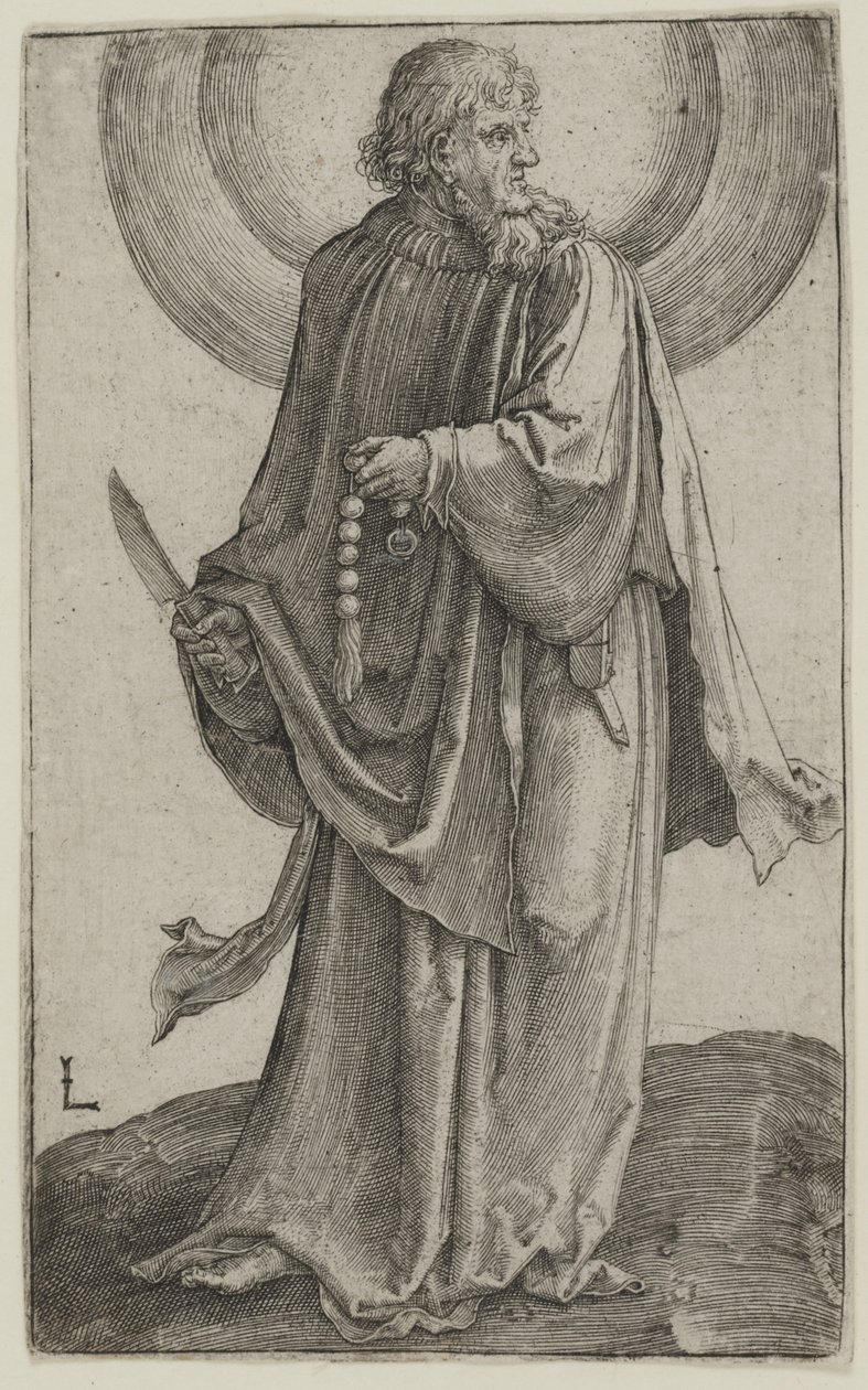 Aziz Bartholomew, c.1511 (gravür) by Lucas van Leyden