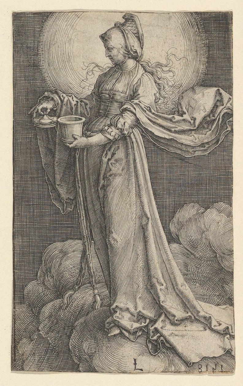 Bulutların Üzerindeki Mecdelli Meryem, 1518. by Lucas van Leyden