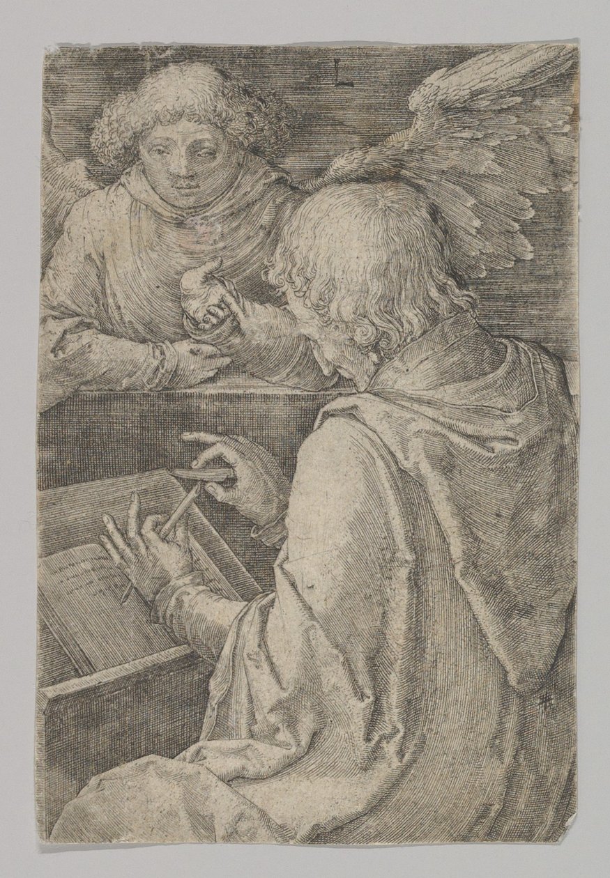 Aziz Matta, Dört Evangelist dizisinden, 1518. by Lucas van Leyden