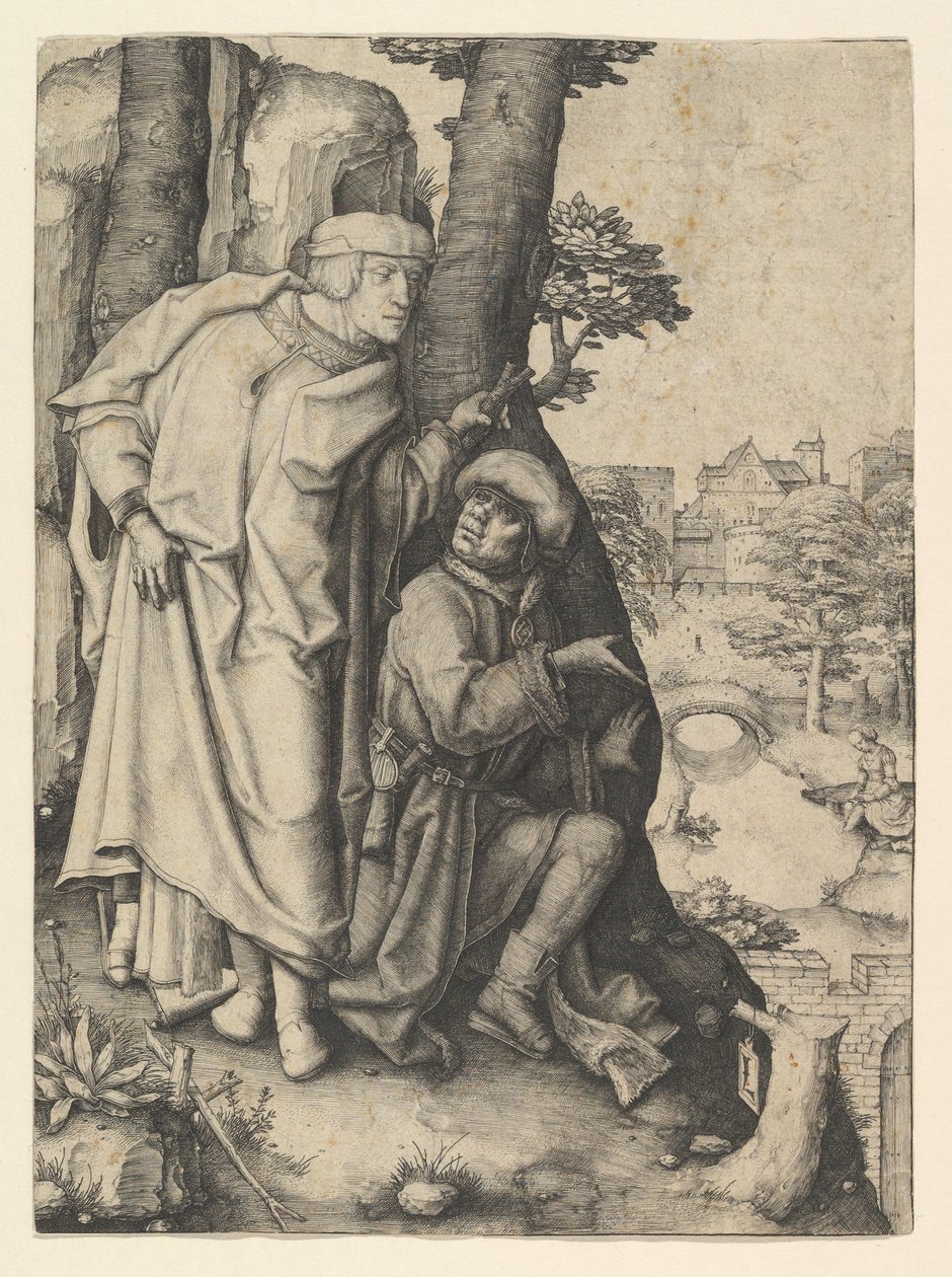 Susanna ve İki Yaşlı, yak. 1508. by Lucas van Leyden