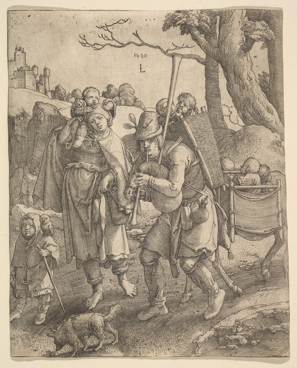 Dilenciler Eulenspiegel, 1520. by Lucas van Leyden