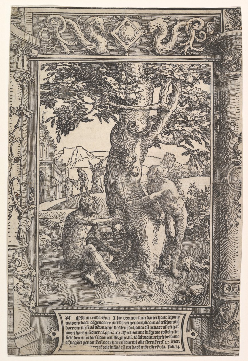 İnsanın Düşüşü, ca. 1517. by Lucas van Leyden