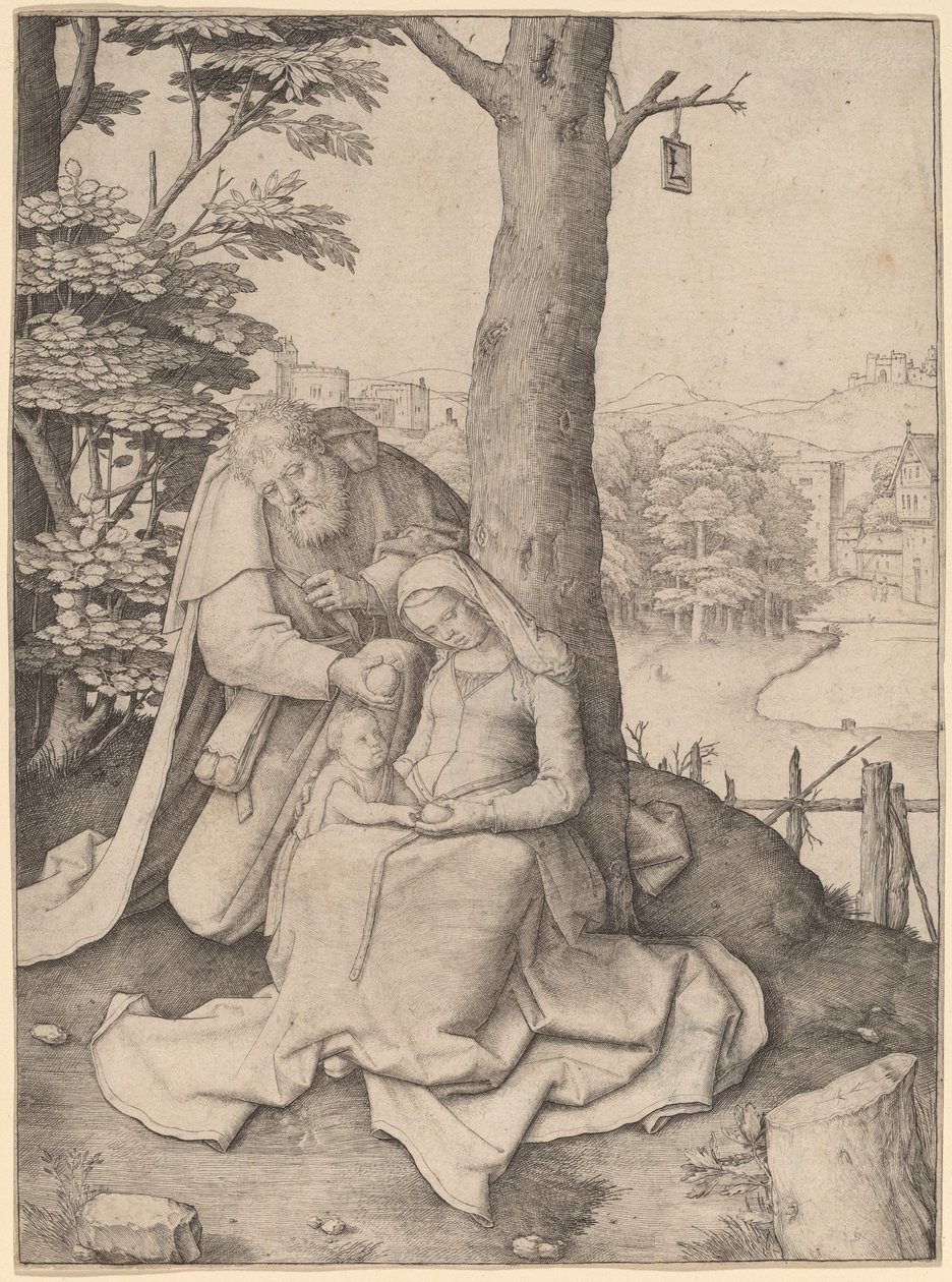 Kutsal Aile by Lucas van Leyden