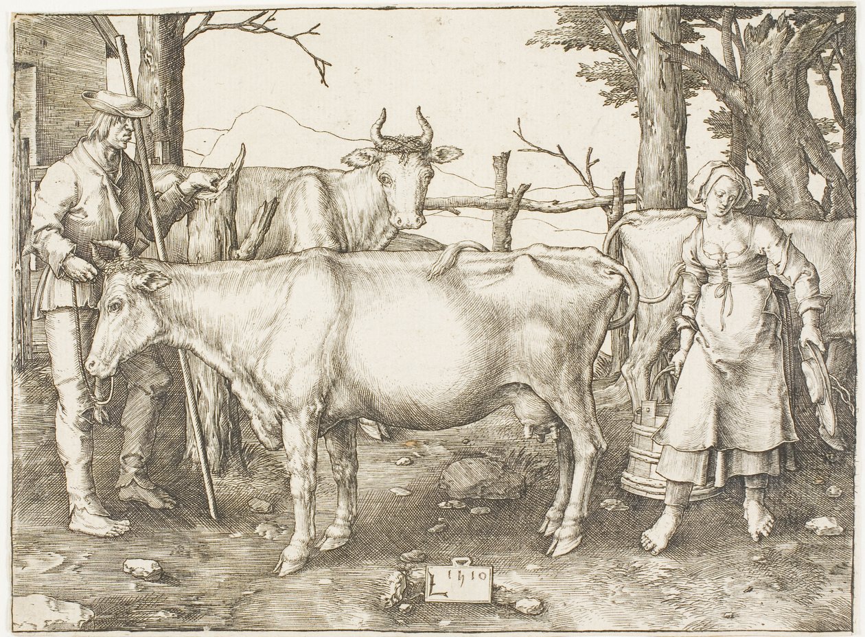 Sütçü Kız by Lucas van Leyden