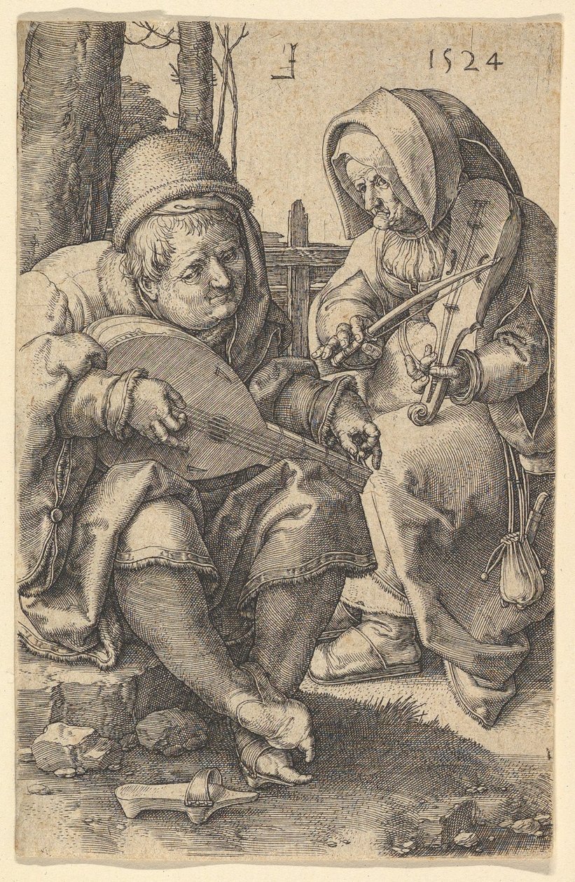 Müzisyenler, 1524. by Lucas van Leyden