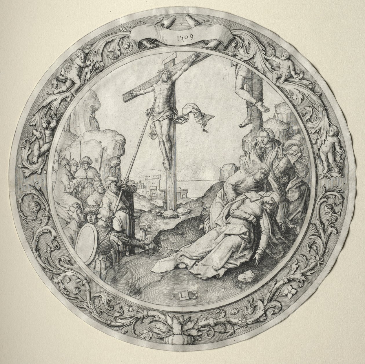 Yuvarlak Tutku: Çarmıha Gerilme by Lucas van Leyden