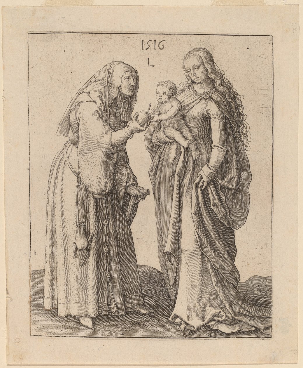 Bakire ve Aziz Anna by Lucas van Leyden