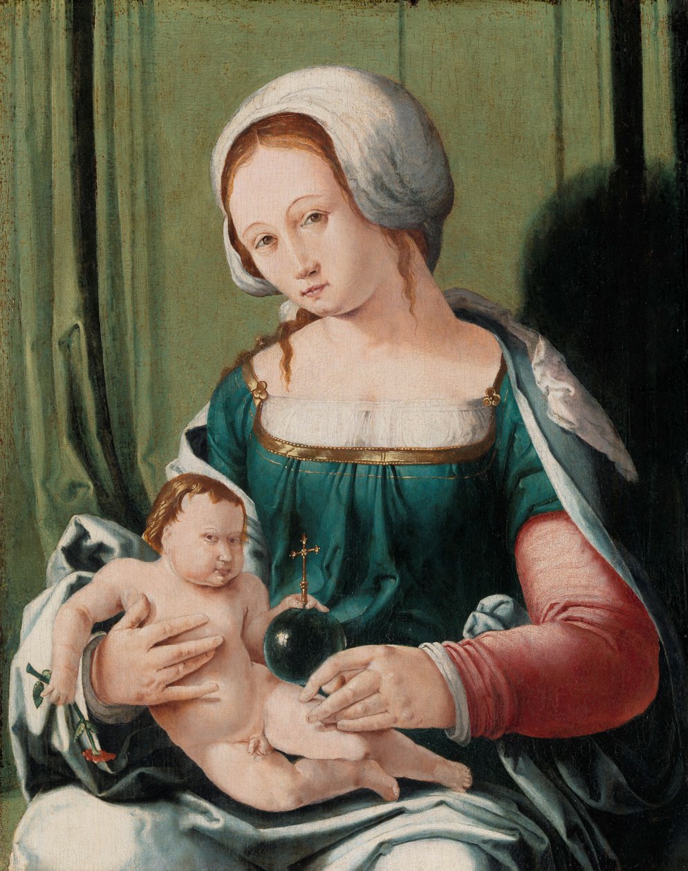 Bakire ve Çocuk, c.1530 (panelde yağlı boya) by Lucas van Leyden