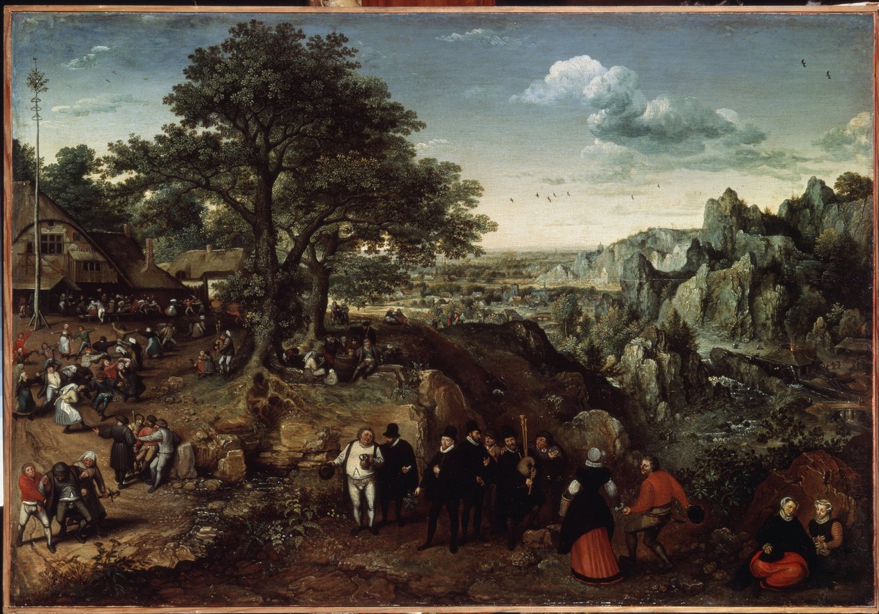 Bir ülke kutlaması ile manzara (Bir ülke kutlaması ile manzara). Lucas van Valckenborch