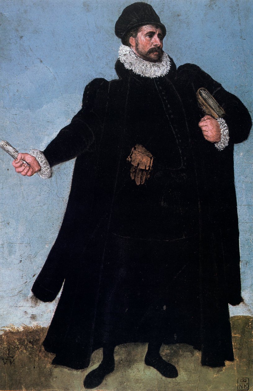 Bir Kostüm Çalışması, 16. yüzyıl. by Lucas van Valckenborch