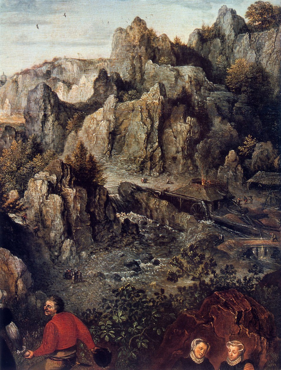 Köy Bayramı, detay, 1576. by Lucas van Valckenborch