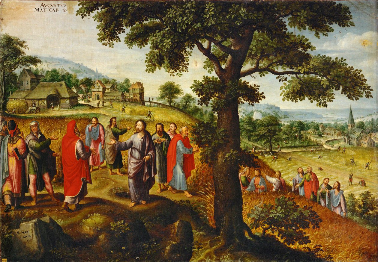 Şabat kıssası - aylar serisinden Ağustos ayı (tuval üzerine resim) by Lucas van Valckenborch