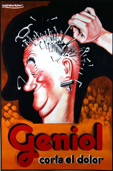 Geniol için Arjantin Reklamı, c.1920-30 (renkli lito) by Luciano Achille Mauzan