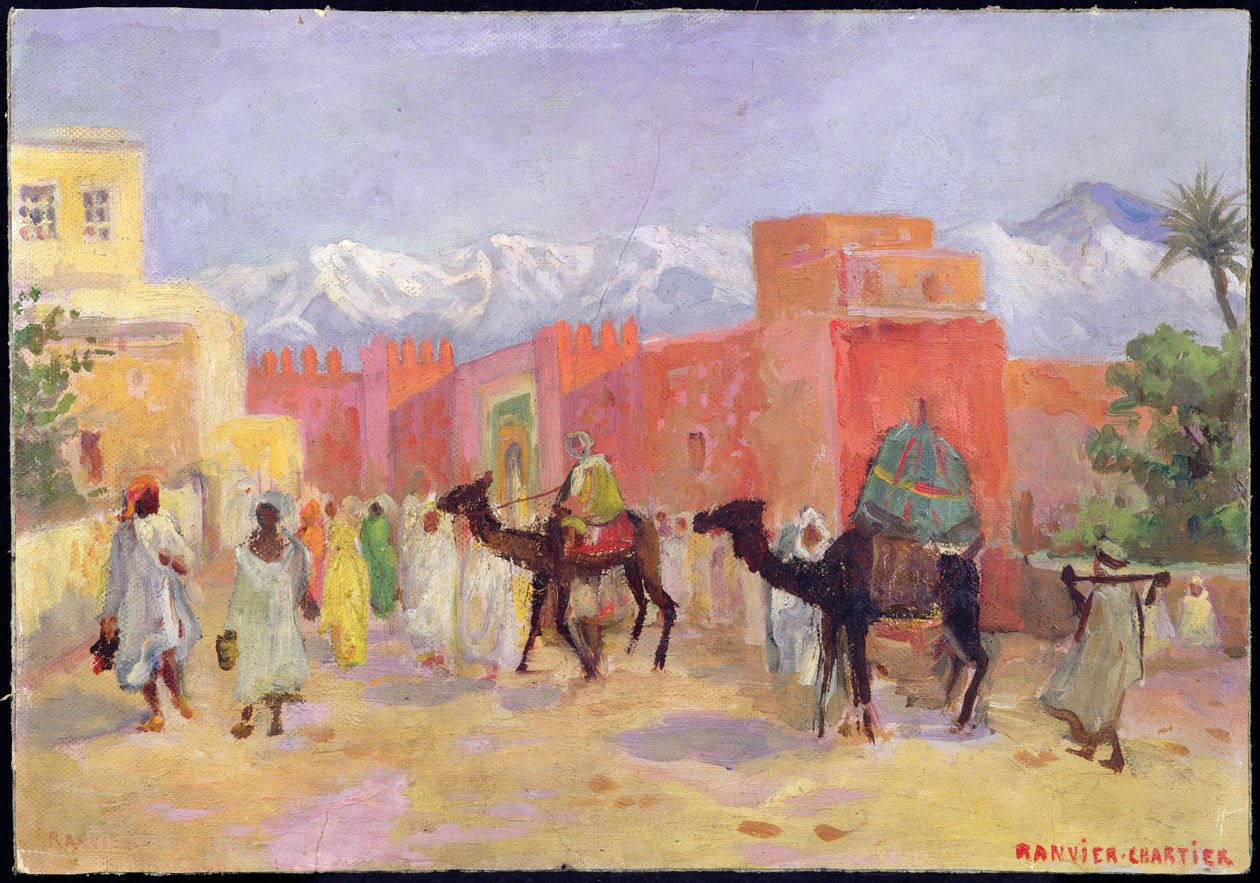 ಅಟ್ಲಾಸ್ ಪರ್ವತಗಳ ತುರ್ಕಿನಲ್ಲಿರುವ ಒಂದು ಗ್ರಾಮ by Lucie Ranvier Chartier