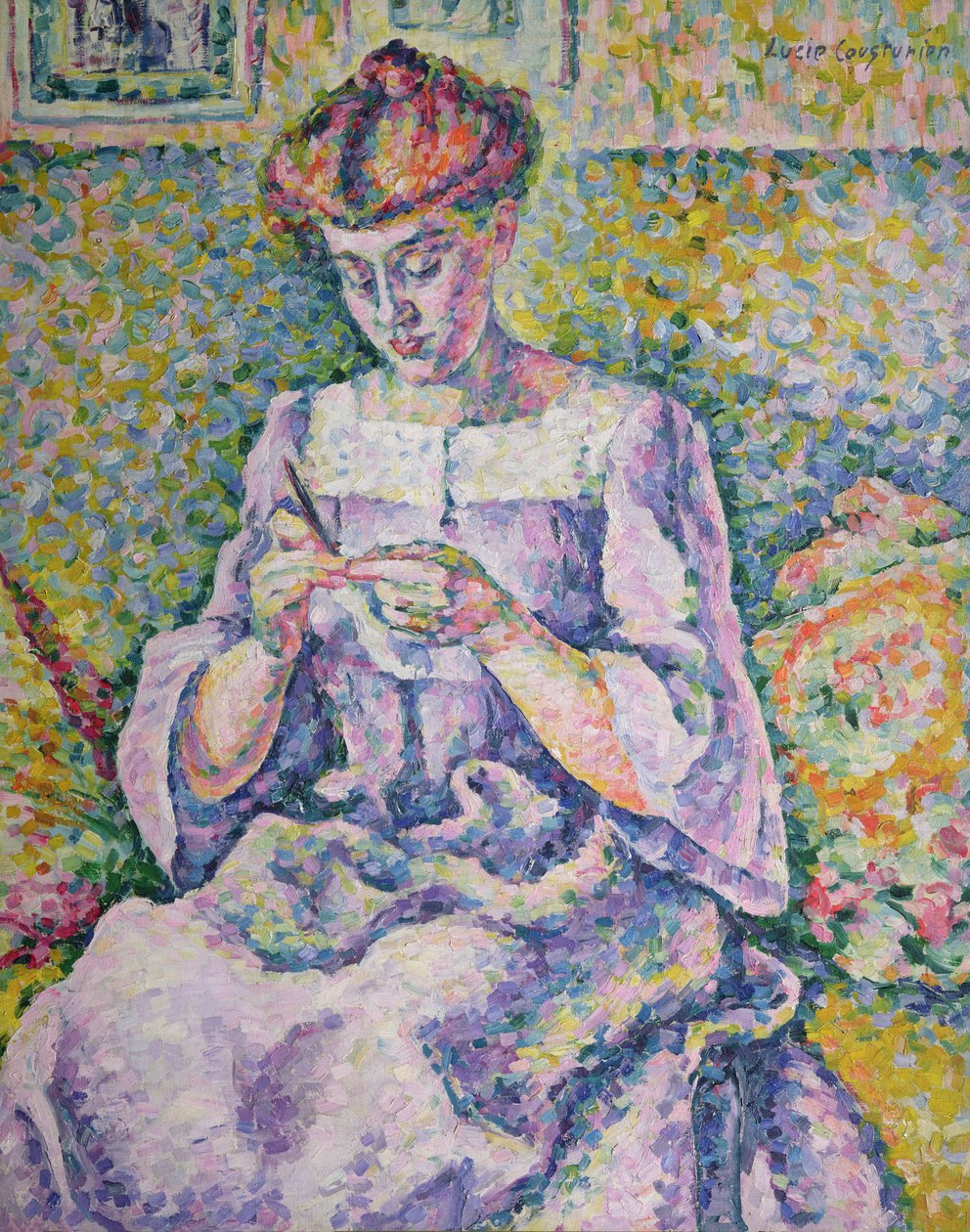 Kadın Tığ İşi, 1908 by Lucie Cousturier