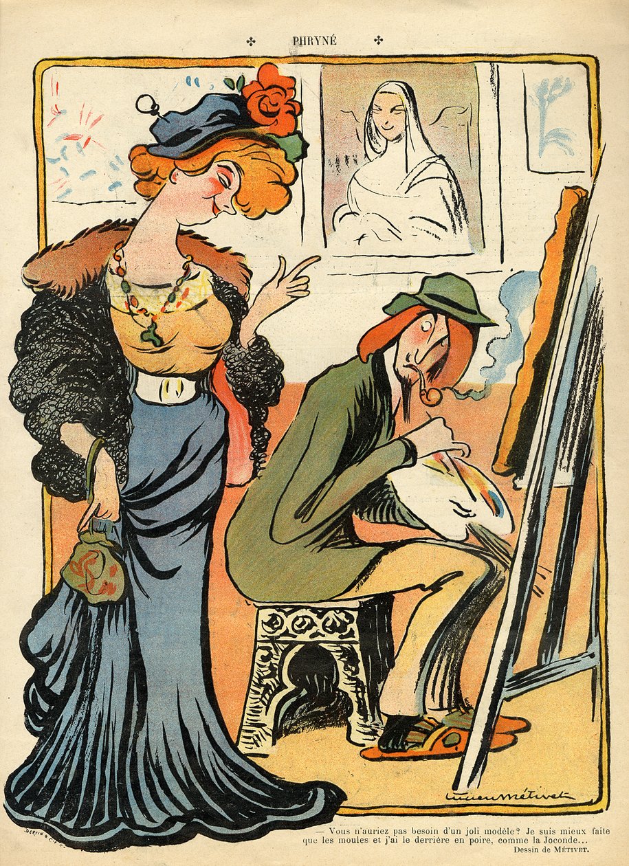 Phryne: Bir sanatçının modelinin karikatürü, 23 Şubat 1907