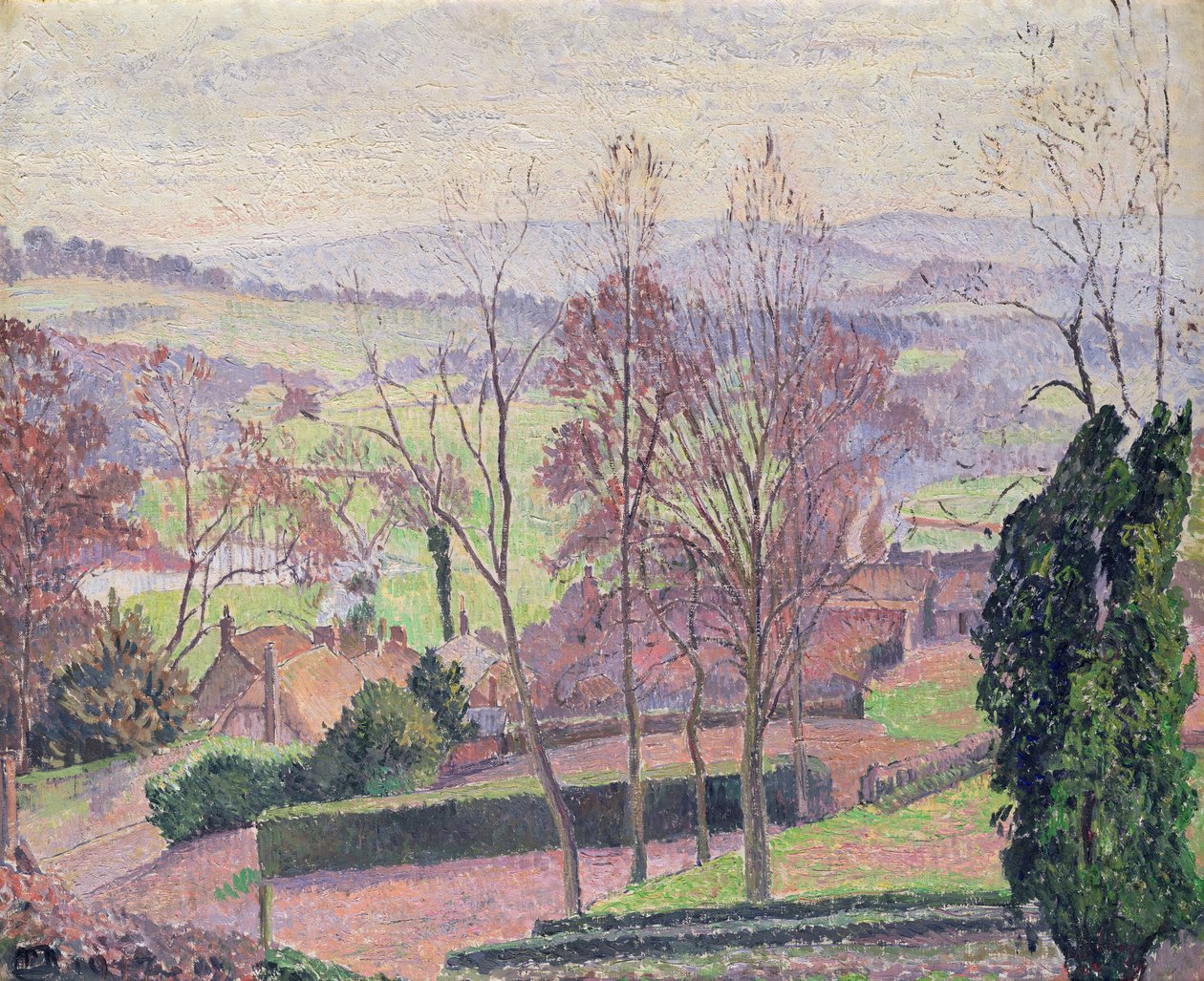 Bir Şubat Sabahı, Doğu Knoyle, 1917 by Lucien Pissarro