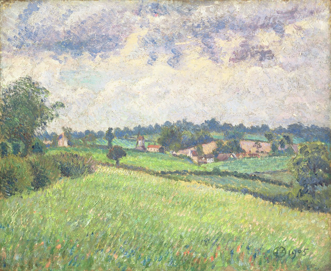 Gri Hava, Finchingfield, 1905 by Lucien Pissarro