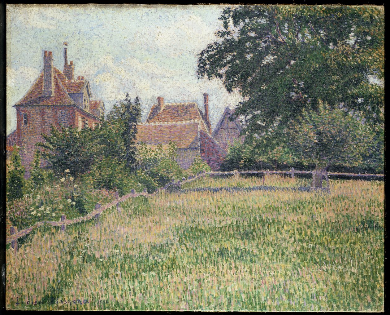 Sağırlar Evi, Éragny, 1886 by Lucien Pissarro