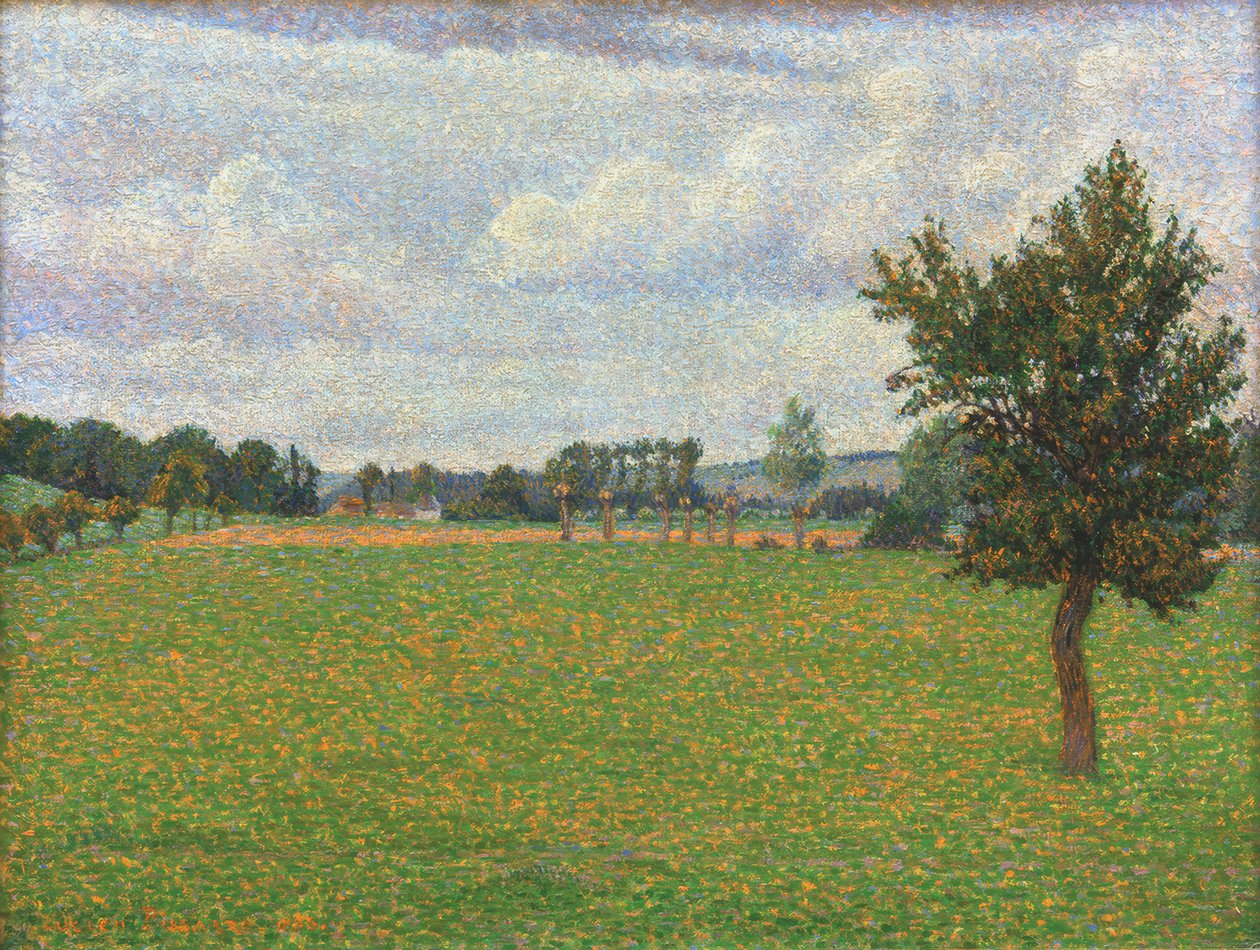Tierceville kırları by Lucien Pissarro