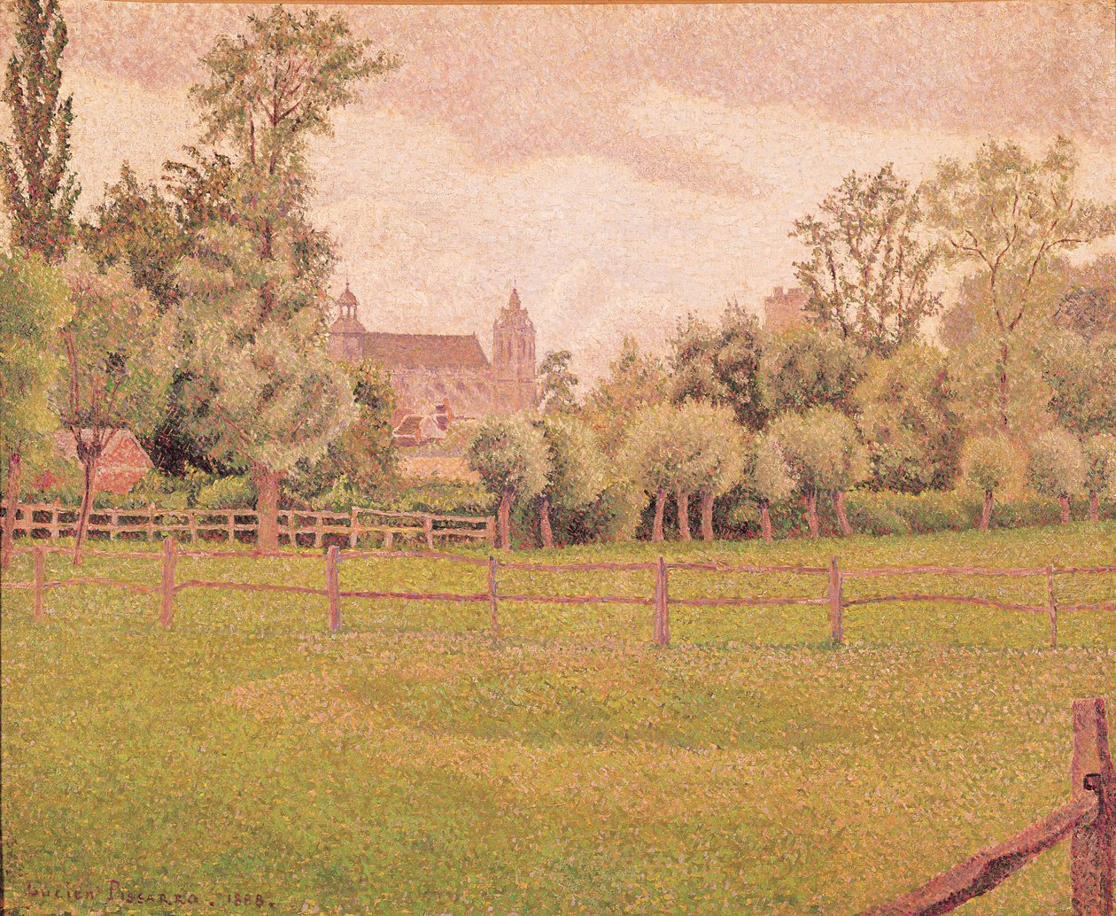 Gisors'taki Katedral, 1888 by Lucien Pissarro