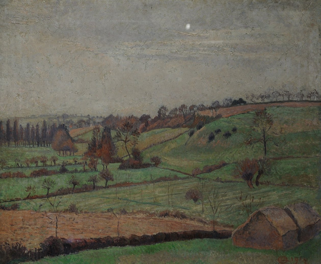 Vadi, Duton Tepesi, Elsenham, Essex, 1915 by Lucien Pissarro