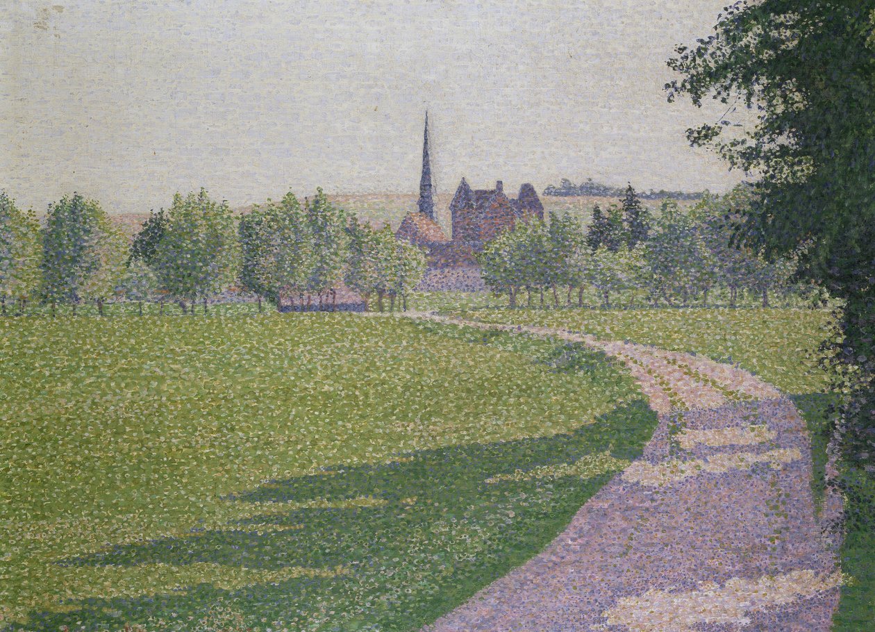 Éragny Kilisesi, 1886 by Lucien Pissarro