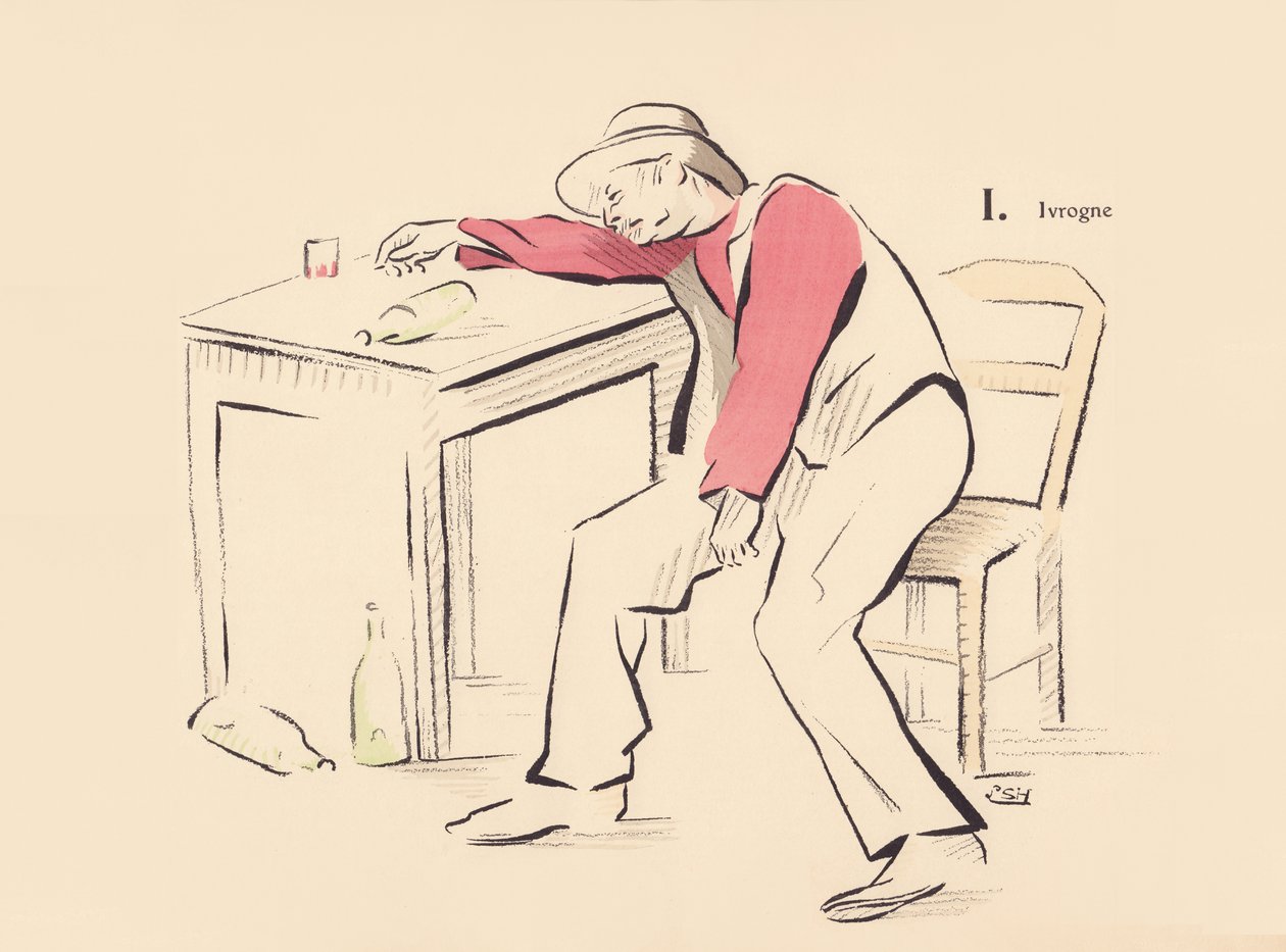 I. ayyaş by Lucien L. (active 1904) Henreaux