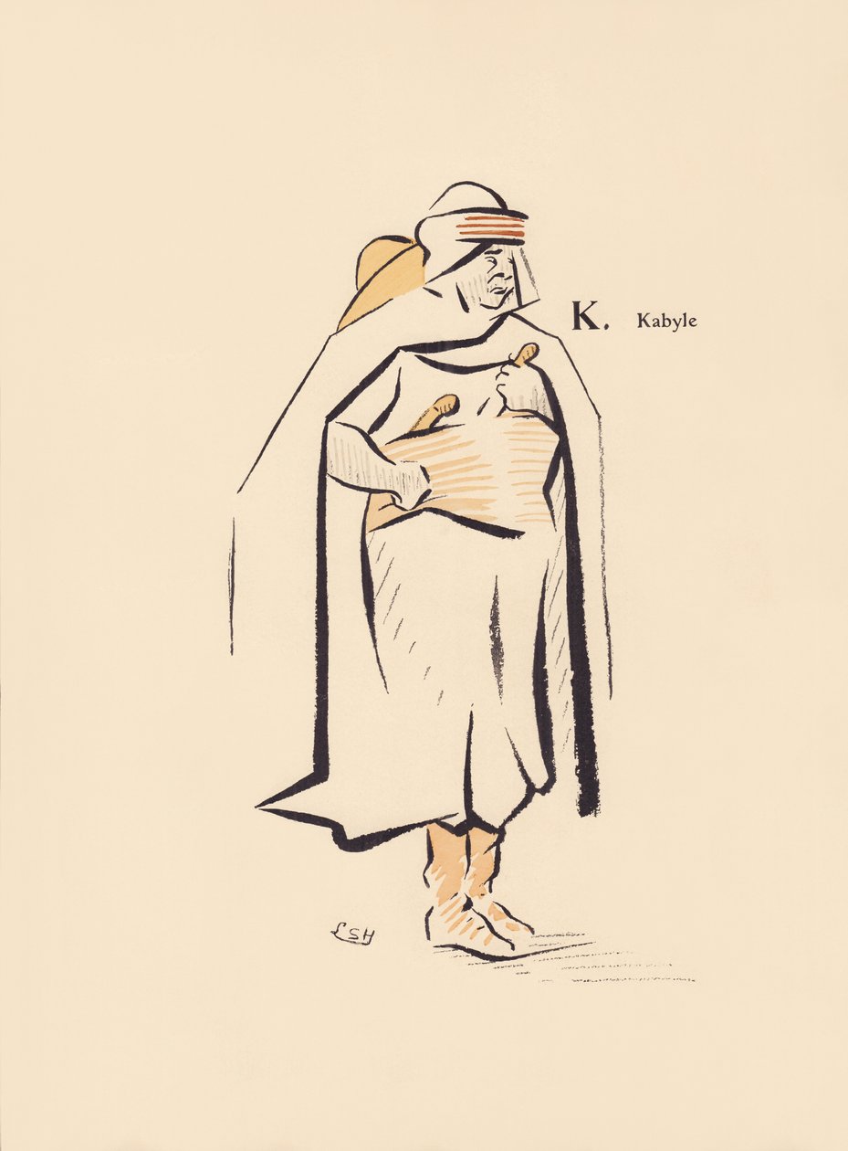 K. Kabil by Lucien L. (active 1904) Henreaux