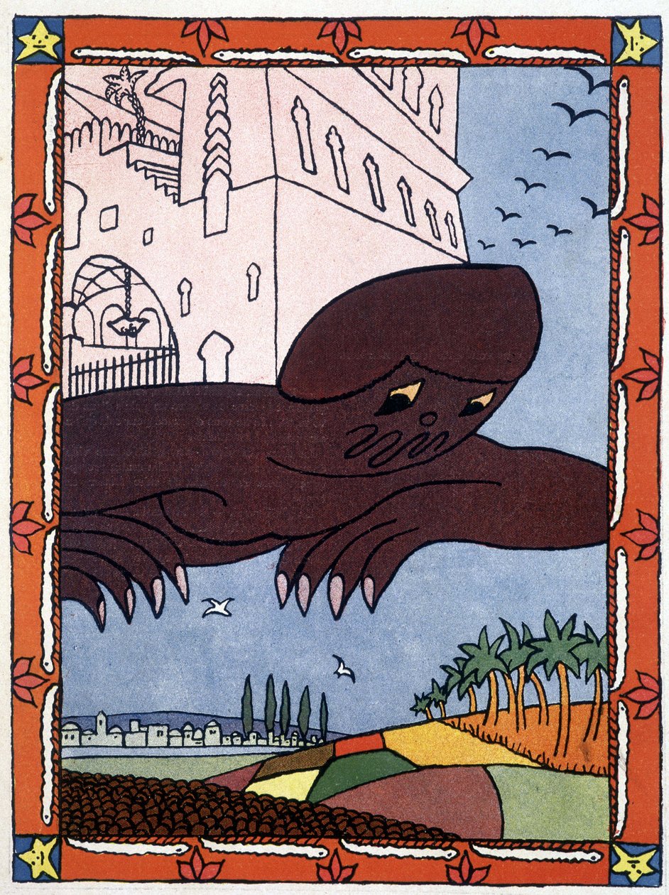 Bir Dahi - "" Binbir Gece Masalları"nda hasta. Lucien Laforge tarafından (1889-1952) by Lucien Laforge