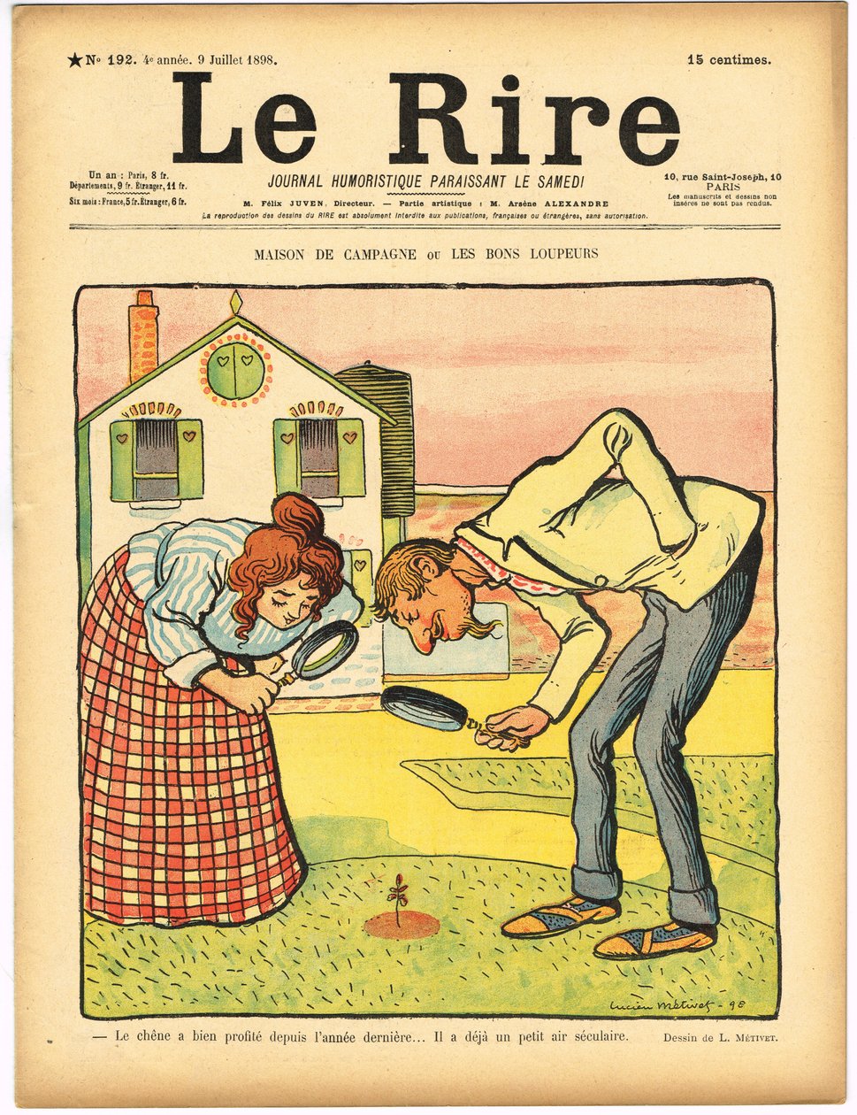 "Le Rire" Kapağı, Renklerde Hiciv by Lucien Metivet